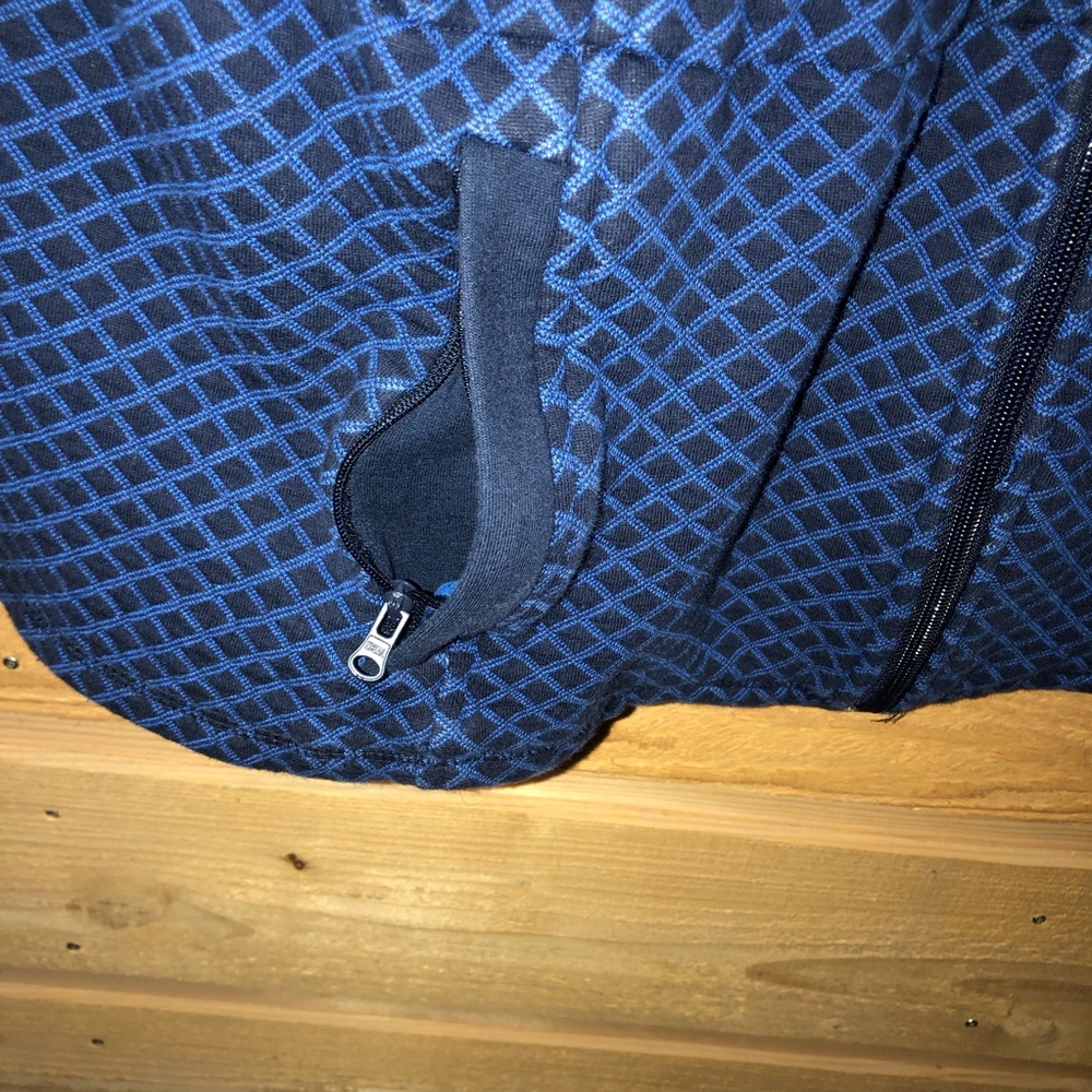 Talbots Full Zip Front Jacket Blue Pattern Quilte… - image 6